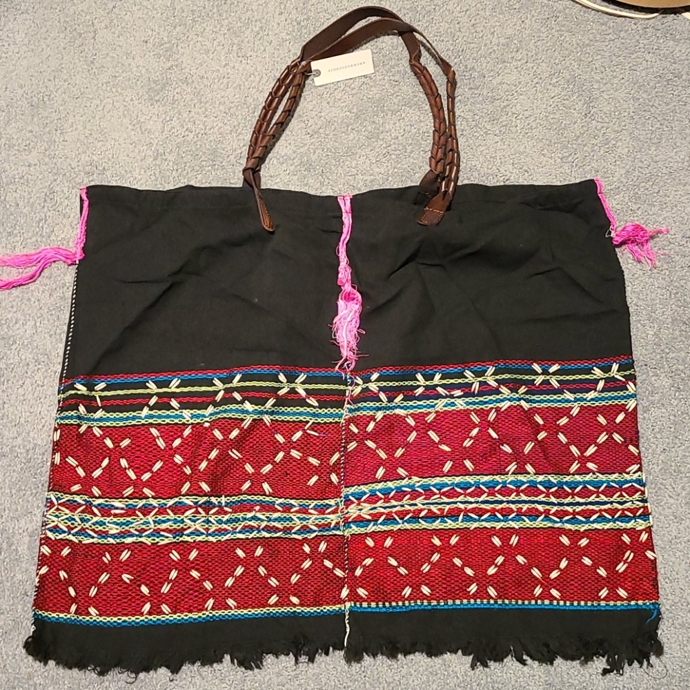 NIP Anthropologie Samet Tote by Momo Design